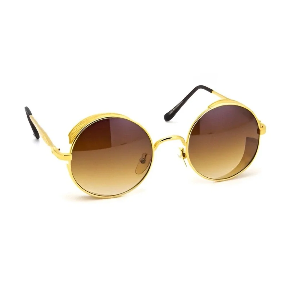 Brown Lens Sunglasses Fashion Cholo Style Retro UV400 Protection Men Lentes New‎